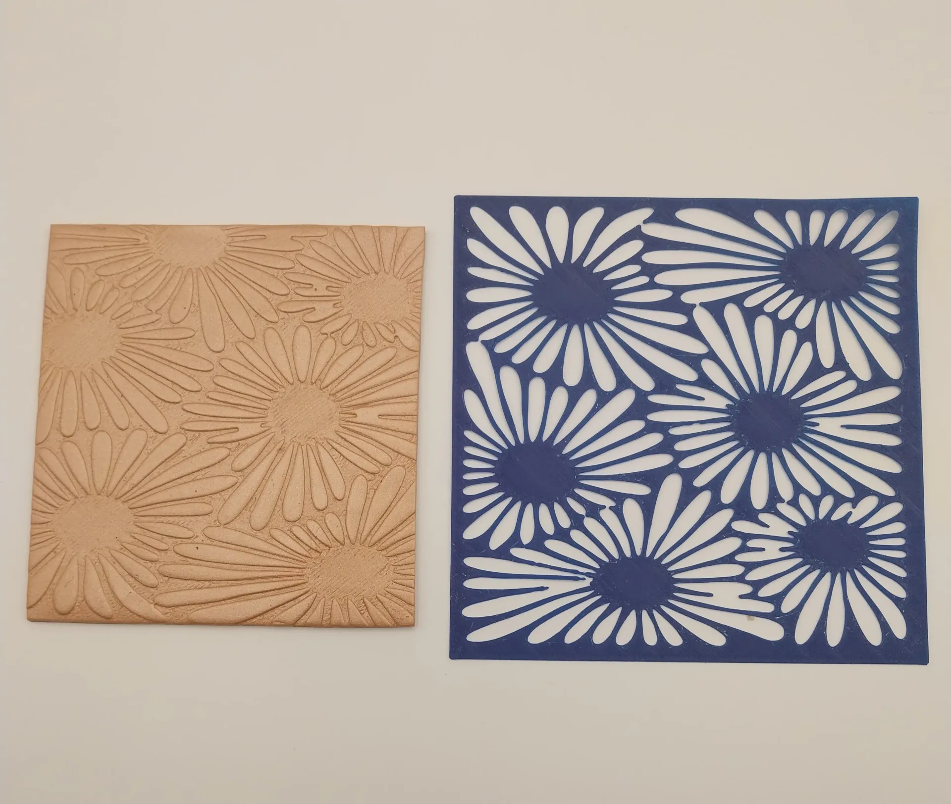 Stencil flower